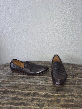 Gravati Men's Brown Italian Leather Loafers Size 11 M Made In Italy